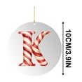 thumbnail image 2 of Beollynier 26 Letter Acrylic Ornaments A-Z Alphabet Christmas Tree Decor with Candy Cane Pattern for Personalized Spelling DIY Home Party Decoration, 2 of 6