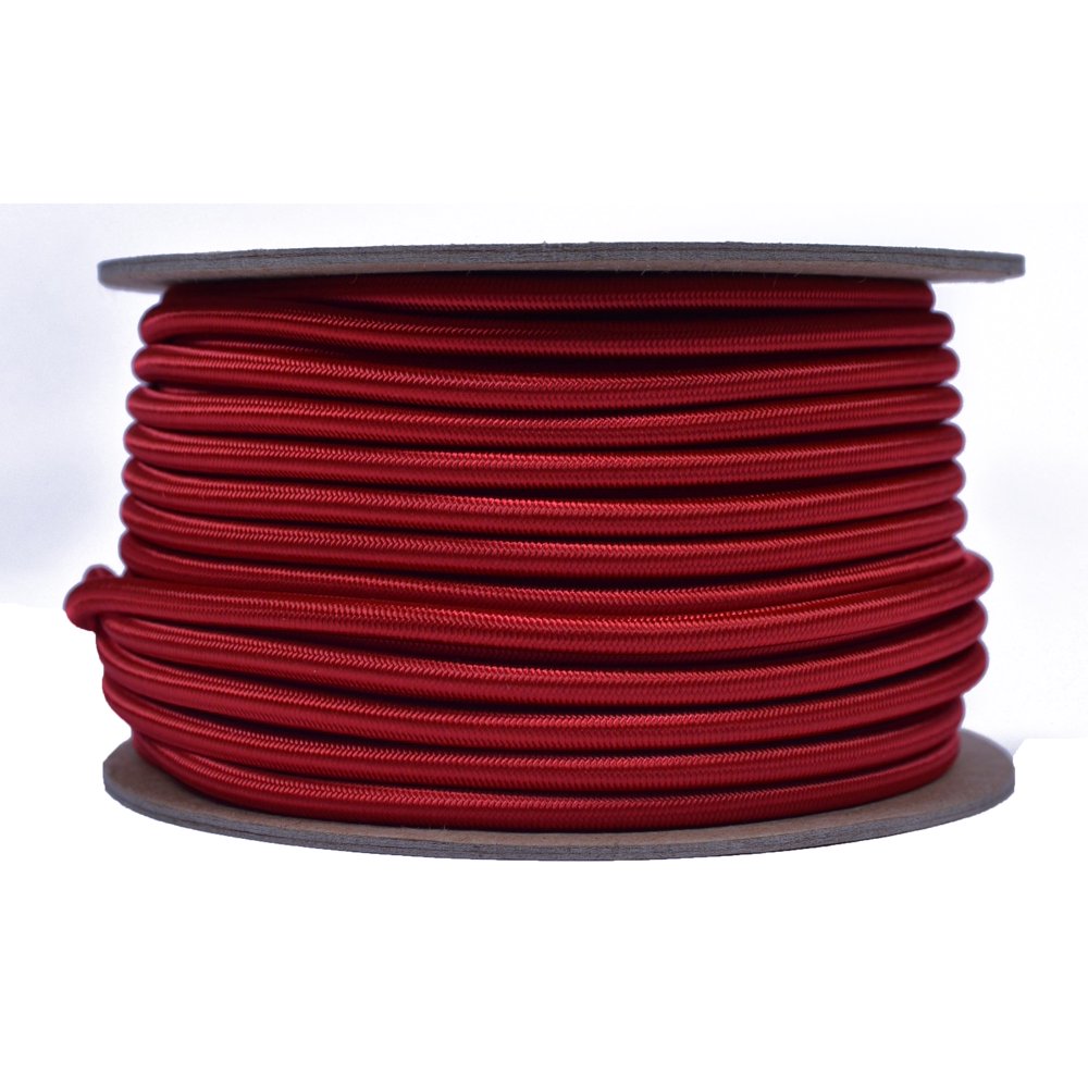Red 3/16 inch Shock Cord 100 Feet Marine Grade Shock Bungee Cord