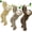 3Pcs-Sloth, variant on Muiteiur 4Pack Stuffed Animal Lion 14" Small Stuffed Animal Jungle Animal Toy