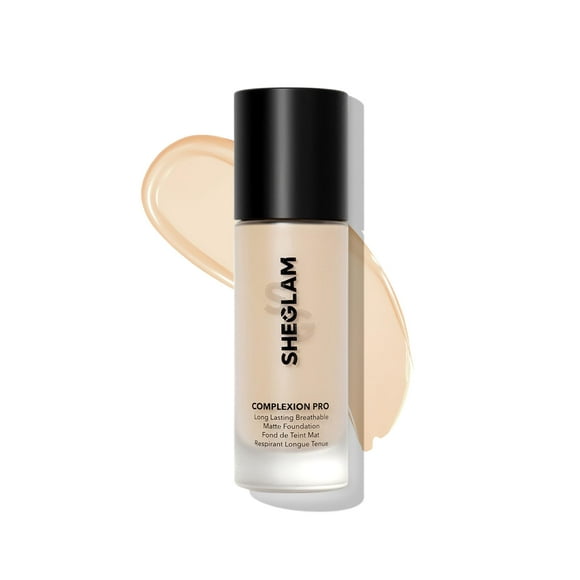 Base SHEGLAM COMPLEXION PRO, mate, duradera, de porcelana