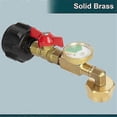 thumbnail image 3 of Propane Refill Adapter with Valve and Gauge, Fill 1 Lb Bottles From 20 Lb Tank, 90-Degree Elbow Des, 3 of 4