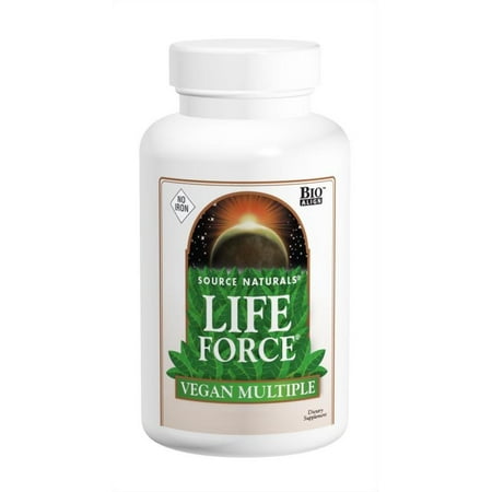 Life Force Vegan Multiple No Iron Source Naturals, Inc. 180