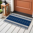 thumbnail image 4 of Navy Blue Boho Entryway Rug 2'x3'&nbsp; Non Slip Front Door Mats, Vintage Ethnic Tribe Abstract Art Entrance Rugs Indoor Outdoor Carpet, Washable Floor Mats Small Area Rug for Bedroom Kitchen, 4 of 8