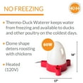 thumbnail image 3 of K&H Pet Products Duck and Chicken Waterer Outdoor Heated Red 2.5 Gallons, 3 of 8