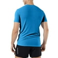 thumbnail image 6 of Sopiago Mens Casual Slim Fit Short Sleeve Crew Neck T-Shirts Soft Lightweight T Shirts for Man Blue,M, 6 of 7