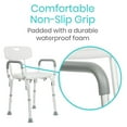 thumbnail image 6 of XilhXLy Shower Chair with Arms & Back - Small, Narrow, Medical, Universal Bath Tub Transfer Bench - Safe Adjustable Handicap Stool for Inside Bathtub, Bathroom - Rotating Safety Sliding, 6 of 8