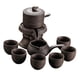 thumbnail image 2 of Juegos de té de arcilla, juego de té chino, tetera de porcelana Zisha, juego de tetera hecha a mano para Estilo B, 2 of 9