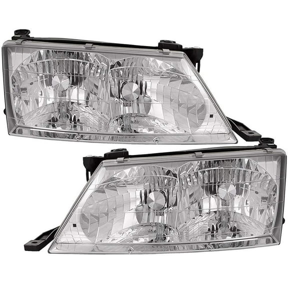 EPIC LIGHTING OE Style Halogen Headlights Assembly Replacement for TOYOTA 98-99 AVALON [ TO2502126 TO2503126 81150AC010 81110AC010 ] Pair