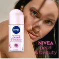 thumbnail image 3 of NIVEA Pearl & Beauty Roll On Deodorant 50ML| Long Lasting 72 Hour Odor & Sweat Protection with Pearl Extracts | Alcohol Free Formula for Soft Fresh Skin | Travel Size Roll-On | 3-Pack, 3 of 5