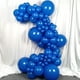 thumbnail image 4 of Conjunto de 10 globos azules de 18 pulgadas KIRIKOU grandes globos redondos de látex grueso de helio para la decoración de la fiesta de graduación de la ducha del bebé de la boda de cumpleaños, 4 of 5