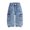 Blue, variant on Linfrsh Boys Cargo Jeans Baggy Straight Leg Loose Streetwear Trousers Denim Pants with Pockets, 2-3 Years