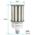 thumbnail image 7 of Luxrite 80W/100W/120W LED Corn Light Bulb, 400W HID Equivalent, 3 Color Selectable, Up to 17500 Lumens, E39 Base, 7 of 7