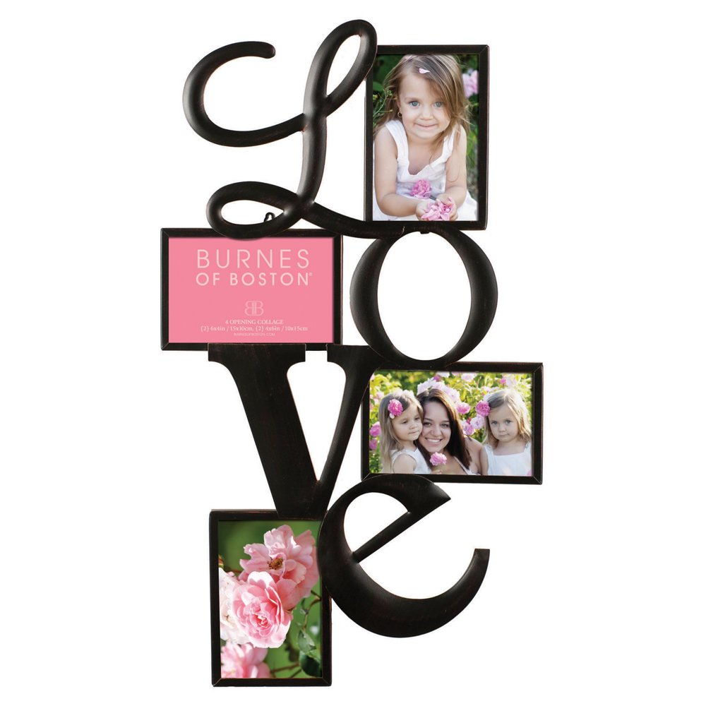 Nielsen Bainbridge Burnes of Boston Love Collage Picture Frame with 4 Openings