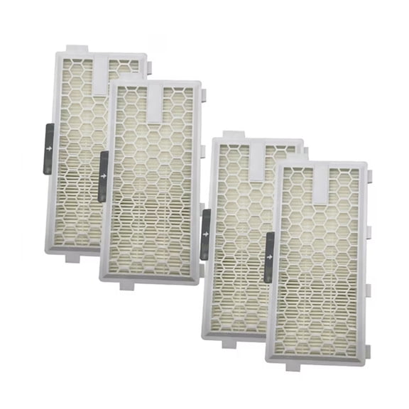 4-pack replacement filter cartridges for Miele AirClean SF-HA 50 filters. Compatible vacuum cleaner models: S4, S5, S6, S8, S8000, S8999, S6000, S6999, S5000, S5999, S4000, S4999, Complete C2 and C3