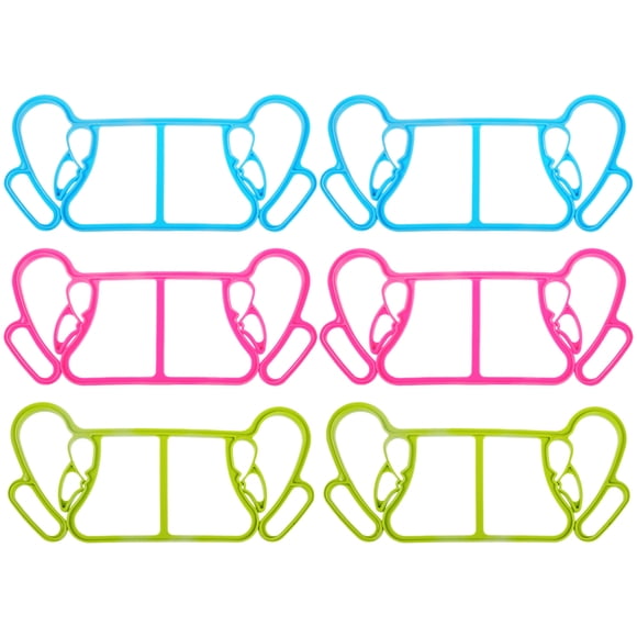 3 Pairs Quilt Clips in Windproof Design for Drying Blankets and Quilts in Red Blue and Green