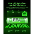 thumbnail image 5 of EBL 4 Pack Aa Rechargeable Batteries 2300mAh High Capacity AA Batteries NiMH Double A Battery 1.2V, 5 of 8