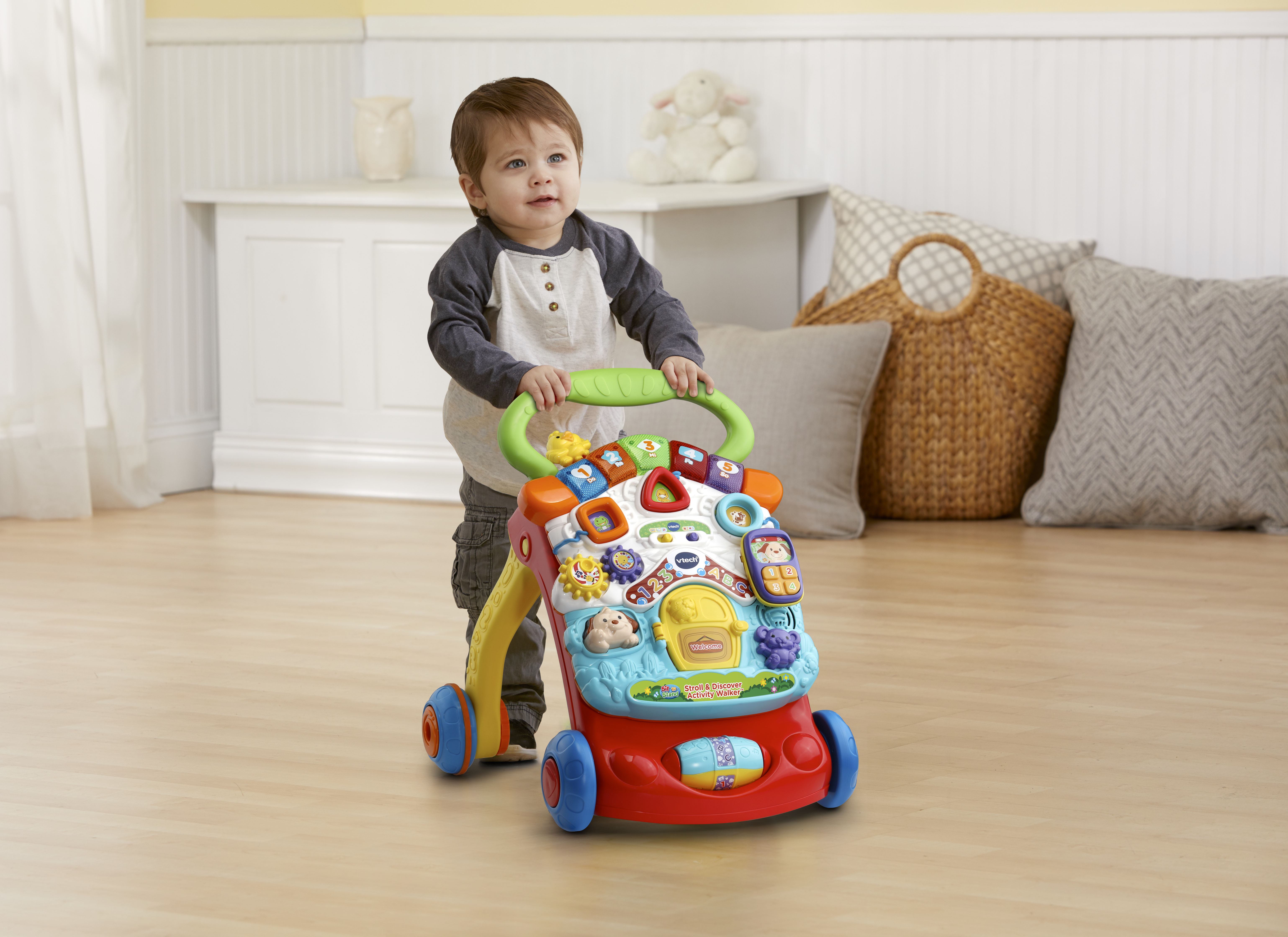 VTech Stroll & Discover Activity Walker 2 -in-1 Unisex Baby & Toddler Toy - image 3 of 16