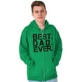 thumbnail image 4 of Best Dad Ever Cool Fathers Day Gift Zip Hoodie Sweatshirt Men Brisco Brands X, 4 of 6