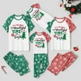 thumbnail image 3 of PatPat Christmas Pajamas Family Matching Letter & Tree Print Mommy and Me Pajamas Set for Baby, Green/Red, 12-18 Months, 3 of 9