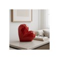thumbnail image 4 of Decorative Ceramic Heart Sculpture for Home Decor - Ornament for Bathroom, Office, and Living Room Decor - Modern Figurine Accent for Bedroom, Shelf Display, and Coffee Table - 12", Red, 4 of 14