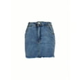 thumbnail image 4 of Women's Denim Skirt Elastic Casual High Waisted Lifted Hip Denim Short Skirt A-Line Mini Pencil Skirt, 4 of 7