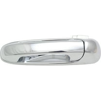Replacement REPD491312C Exterior Door Handle Compatible with 2005-2010 Dodge Dakota 2002-2008 Ram 1500 Rear, Left Driver Chrome