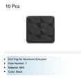 thumbnail image 3 of Standard Plastic Square Aluminum Extrusion End Cap Black 25x25mm Trolley, Fish Tank Rack, Storage Rack 10Pcs, 3 of 6