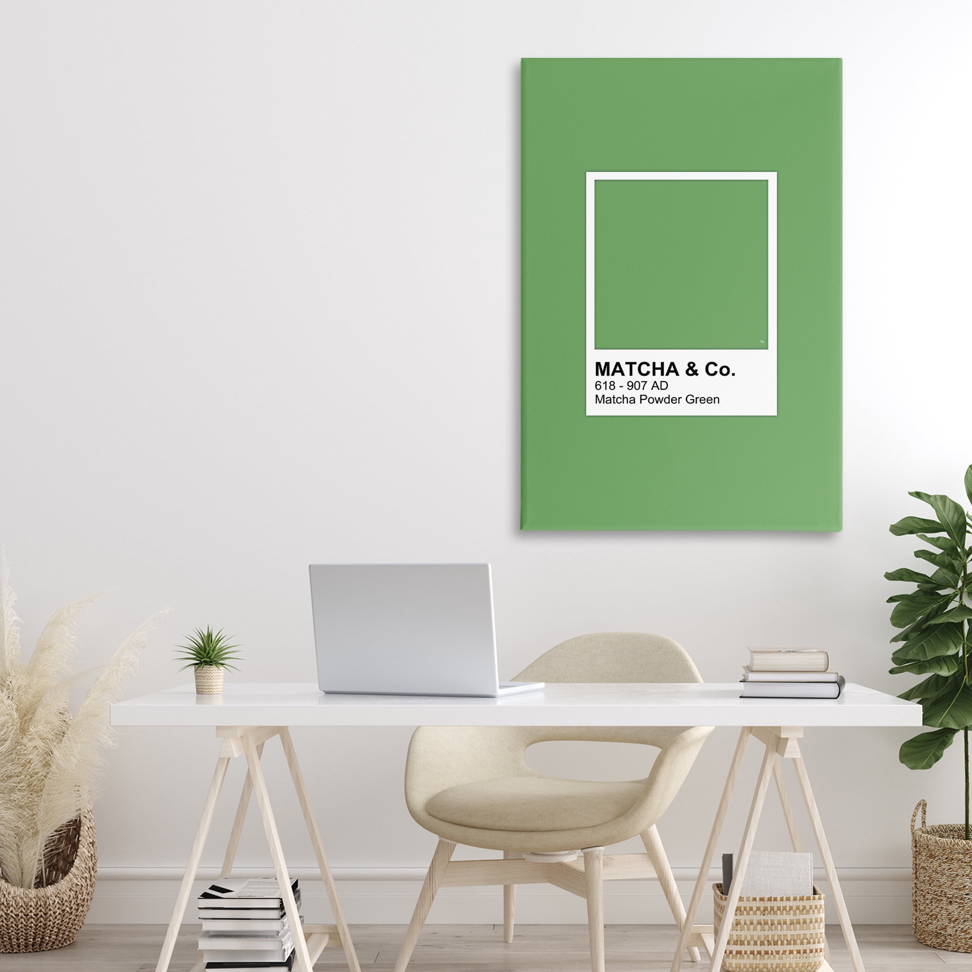Stupell Industries Matcha Powder Green Shade Canvas Wall Art, design by Martina Pavlova