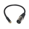 thumbnail image 3 of 0.2m XLR Male Plug To 3.5mm Female Stereo Audio Adapter TRS 1/8 Inch Extension To Microphone Cable Wire, 3 of 5