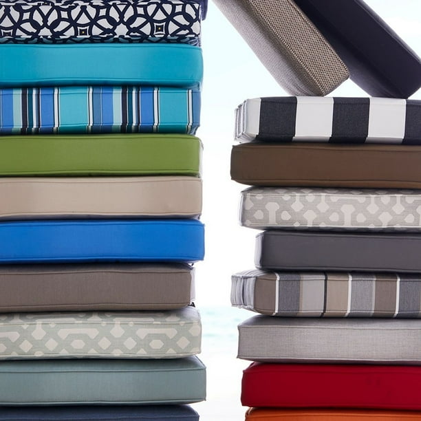 Outdoor Sunbrella Fabric Custom Made Cushions for Armless Bar High