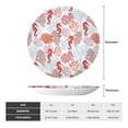 thumbnail image 2 of Sikiie Tropical Corals Seahorse Bone China Decorative Plate Personality Ceramic Dinner Plate Crafts Decorative Ceramic Decorative Plate -8in, 2 of 6