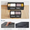 thumbnail image 4 of EDX 43" Storage Ottoman, Foldable Multi-Functional Footrest, PU Leather, 660lbs Load Capacity for Bedroom, Black, 4 of 7