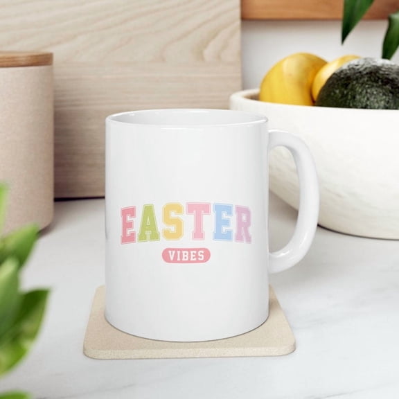 Easter Vibes, Easter Day Gift, Spring Mug, Easter Eggs, Cute Easter Mugs. Funny Easter Mugs, Housewarming Gift, Coffee Mug, Easter
