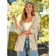 thumbnail image 5 of Women Cardigan Sweater Fall Outfits Cloth Fashion Button Front Casual Trendy Tops, 5 of 5