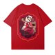 thumbnail image 4 of Hazbin Hotel Las mujeres de moda Casual Impreso de manga corta Cuello redondo Pullover Tops Rojo/3XL, 4 of 4
