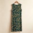 thumbnail image 4 of Uootdi Sleep Dresses for Women Round Neck Sleeveless Small Floral Print Nightgowns Loungewear Casual Style Soft Lightweight Loose Relaxed Fit Sleep Dresses Gift, 4 of 6