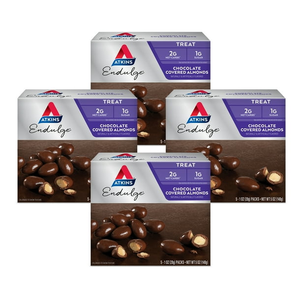 Atkins Endulge Treat, Chocolate Covered Almonds, Keto Friendly, 20