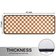 thumbnail image 5 of Kitchen Rugs Sets Of 2,Orange and White Checkerboard Pattern Anti Fatigue Kitchen Mat Rugs Non Slip Washable,Decorative Kitchen Floor Mats for Kitchen,Sink,Laundry,17"x47"+17"x47", 5 of 5