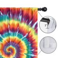 thumbnail image 4 of Blackout Kids Curtains,Colorful Rainbow Tie Dye Spiral Pattern Childrens Insulated Curtains Set Of 2,Bedroom Essentials,Toddler Room Decor 42"x63", 4 of 5