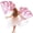Pink, variant on Konexial 2 Pcs 32"x28" Worship Flags for Dance Church Kids Praise Dance Flag with Scalable Rod Children Semicircle Angel Wing for Outdoor Stage Performance Religious Activities(Gold)