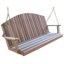 5 ft. Cedar Mountaintop Fanback Porch Swing
