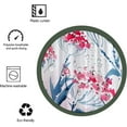thumbnail image 6 of Watercolor Painted Flowers Shower Curtain Sets,Red and Blue Blossom Meadow Umbelliferous Plant Bathroom Curtains,Modern Minimalist Bath Curtain,Waterproof Fabric with 12 Hooks 72x72 Inches, 6 of 6