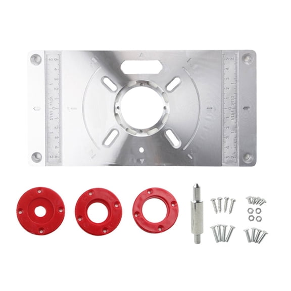 Professional Aluminium Router Table Insert Plate For Trimming & Sawing On Woodworking Benches Home Workshops Studios Use