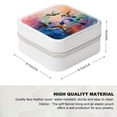 thumbnail image 2 of FCXZI Hummingbirds Sky Watercolor Painting Jewelry Box for Necklace, Ring, Earring - Compact Size Travel Case with Multiple Storage Spaces White, 2 of 5