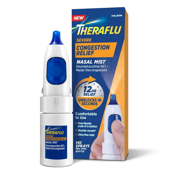 Theraflu Severe Congestion Relief Nasal Mist 0.34 Fl Oz
