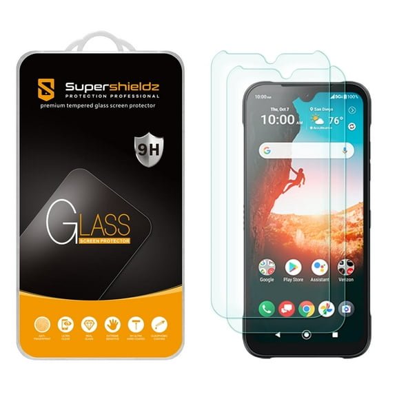 (2 Pack) Supershieldz Designed for Kyocera DuraSport 5G UW Tempered Glass Screen Protector, Anti Scratch, Bubble Free