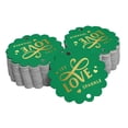 thumbnail image 1 of Inkdotpot Pack Of 100 Real Gold Foil Paper Tags Let Love Sparkle Wedding Favor Hang Tags, 1 of 6
