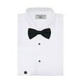 thumbnail image 2 of Boltini Italy Mens Premium Tuxedo Lay Down Collar Dress Shirt with Bow Tie (XL - Sleeve: 34/35), 2 of 4