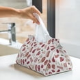 thumbnail image 6 of Fuzoiu Different Meat Print Tissue Box Cover, PU Leather Tissue Holder,Decorative Facial Paper Organizer for Bathroom Living Room Bedroom Countertop Office Desk Car Home, 6 of 7