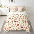 thumbnail image 2 of Homewish Xmas Gingerbread Man 7pcs Bedding Comforter Set,Kids Christmas Gifts Queen Bedding Sets,Red Green Beige Queen Sheet Sets For Girls Boys Kids,Super Cozy Room Decor Reversible, 2 of 8